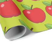 Papier Cadeau Pomme rouge (Coin rond)