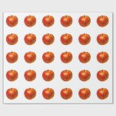 Papier Cadeau Pomme rouge (Plat)