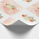 Papier Cadeau Pommes aquarelles (Coin)