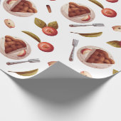 Papier Cadeau Pommes et tranches de tarte aux pommes (Coin)