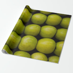 Papier Cadeau Pommes fruits aliments pommes vertes