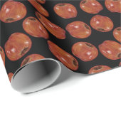 Papier Cadeau Pommes texturées à la chaloupe - Papier à envelopp (Coin rond)