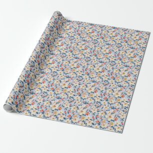 Papier Cadeau Pommier florissant, motif élégant.