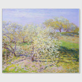 Papier Cadeau Pommiers en fleurs, Claude Monet (Plat)