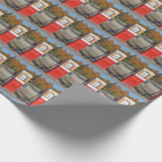 Papier Cadeau Pompe à essence Rusty Retro (Coin)