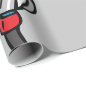 Papier Cadeau Pompe à gaz (Coin rond)