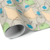 Papier Cadeau Pompés (Coin rond)