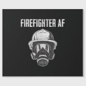 Papier Cadeau Pompier AF | Masque gaz | Funny Firefighter (Plat)