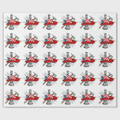 Papier Cadeau Pompier américain (Plat)