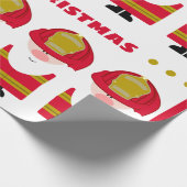 Papier Cadeau Pompiers Santa (Coin)