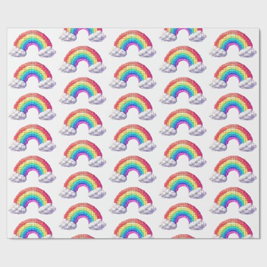 Papier Cadeau Pont Arc En Ciel Vers Les Rêves (Plat)