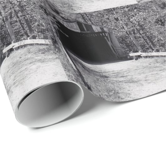 Papier Cadeau Pont couvert (Coin rond)