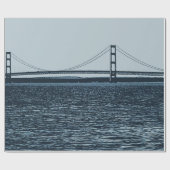 Papier Cadeau Pont Mackinac Péninsule supérieure Michigan (Plat)