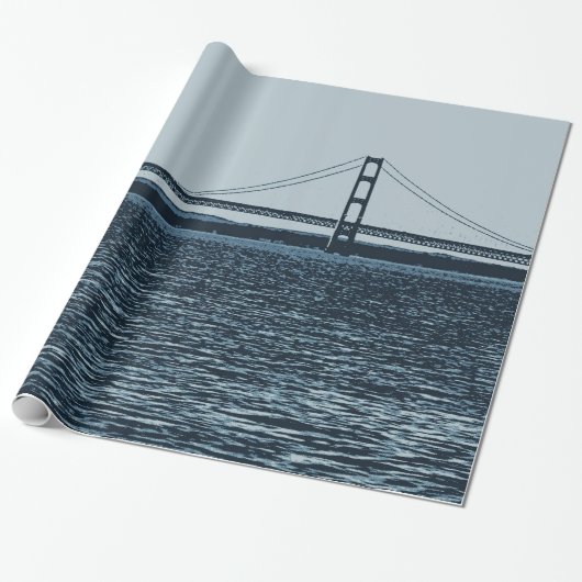 Papier Cadeau Pont Mackinac Péninsule supérieure Michigan (Déroulé)