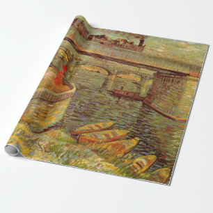 Papier Cadeau Ponts sur la Seine, Asnières par Vincent van Gogh