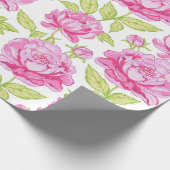 Papier Cadeau Pony rose Floral (Coin)