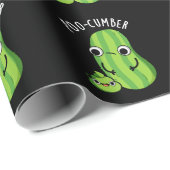Papier Cadeau Poo-concombre Funny Concombre Pun de Concombre Dar (Coin rond)