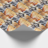 Papier Cadeau Poodé En Automne Feuille L'Art Thanksgiving (Coin)