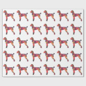Papier Cadeau Poodle Geo Silhouette Multi (Plat)