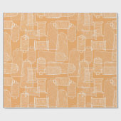 Papier Cadeau Pools de couture de fil couturier (Plat)