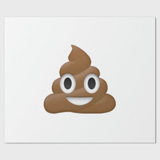 Papier Cadeau Poop - Emoji (Plat)