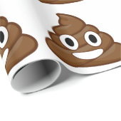 Papier Cadeau poop emoji (Coin rond)