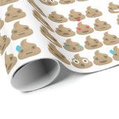 Papier Cadeau poop emojis (Coin rond)