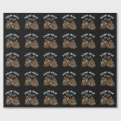 Papier Cadeau Poop Quiz Funny Poo Pun Dark BG (Plat)