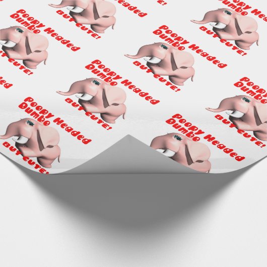 Papier Cadeau Poopy a dirigé l'abruti (Coin)