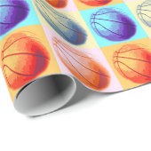 Papier Cadeau Pop Art Basket (Coin rond)