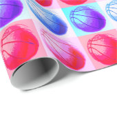 Papier Cadeau Pop Art Basket (Coin rond)