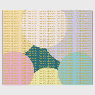 Papier Cadeau Pop Art Coloré "Votre cadeau est en sécurité avec 