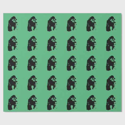 Papier Cadeau Pop Art Gorilla (Plat)