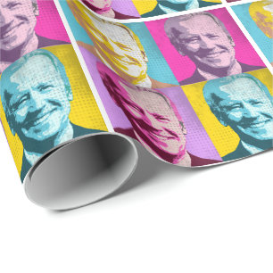 Papier Cadeau Pop Art Joe Biden