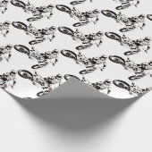 Papier Cadeau Pop Art Motocross Motorcyle Sport (Coin)