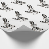 Papier Cadeau Pop Art Motocross Motorcyle Sport (Coin)