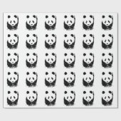 Papier Cadeau Pop Art Panda (Plat)