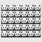 Papier Cadeau Pop Art Panda Papier d'enveloppement de Noël (Plat)