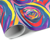 Papier Cadeau pop art rose Abstrait (Coin rond)