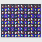 Papier Cadeau Pop Art Skin Style rétro Miami (Plat)