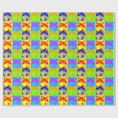 Papier Cadeau Pop Art Wolf Eyes (Plat)