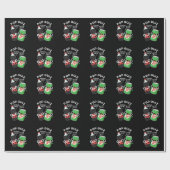 Papier Cadeau Pop Quiz Drôle Soda Pop Pun Dark BG (Plat)