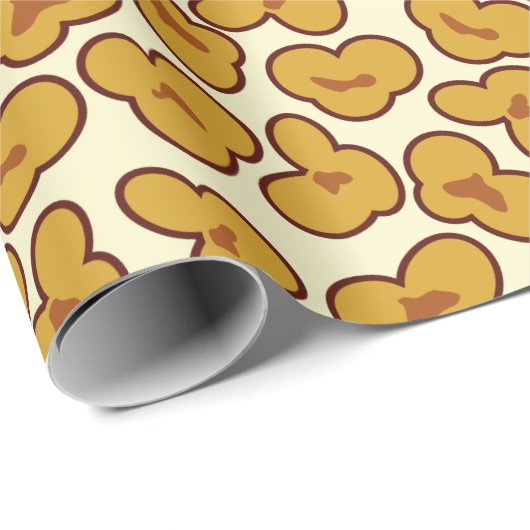 Papier Cadeau Popcorn (Coin rond)