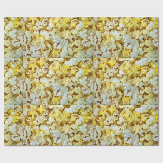 Papier Cadeau Popcorn de beurre (Plat)