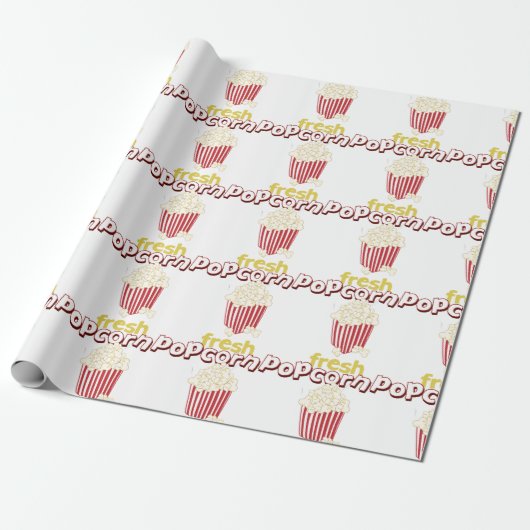 Papier Cadeau Popcorn frais (Déroulé)