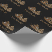 Papier Cadeau Popeople Funny Poop Pun Dark BG (Coin)