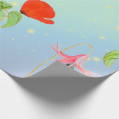 Papier Cadeau POPIES DANS UN Papier À RETOMBANT (Coin)