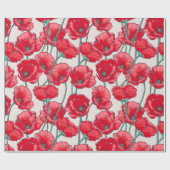 Papier Cadeau Poppies (Plat)