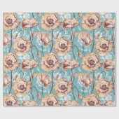 Papier Cadeau Poppies (Plat)