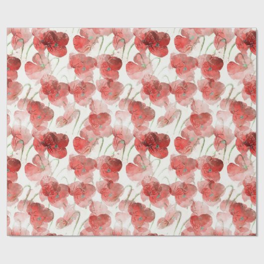 Papier Cadeau Poppies (Plat)